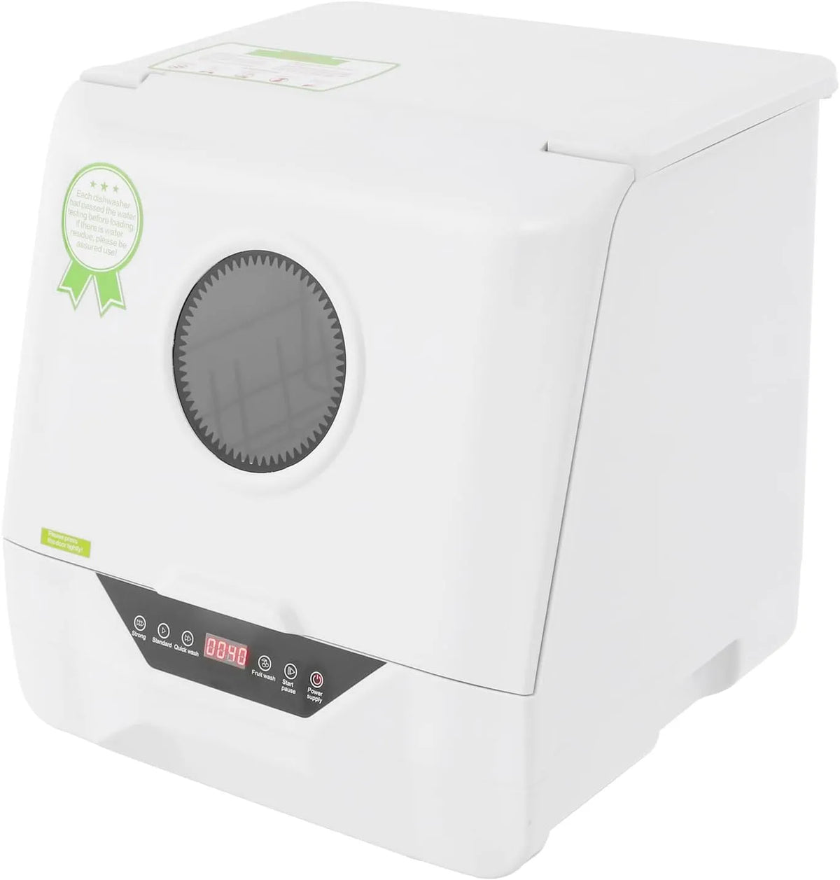 Vaatwasser, 800 W, 55 dB, touch-control, met wateraansluiting, voor woningen, 220 V, mini-vaatwasser met 4 wasmodi en, sproeien, bruikbaar