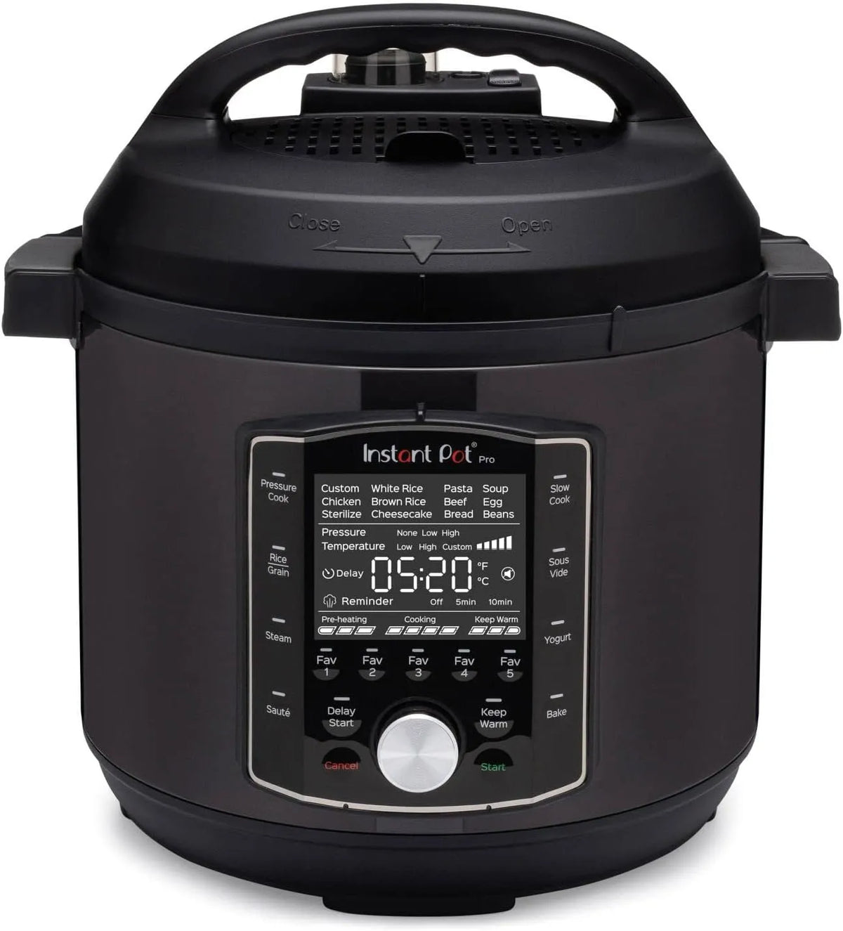 Instant Pot Duo Plus Multi-Cooker 9in1, zwart Stainles Steel 5.7 Litres met RVS, accessoires inbegrepen en zwart