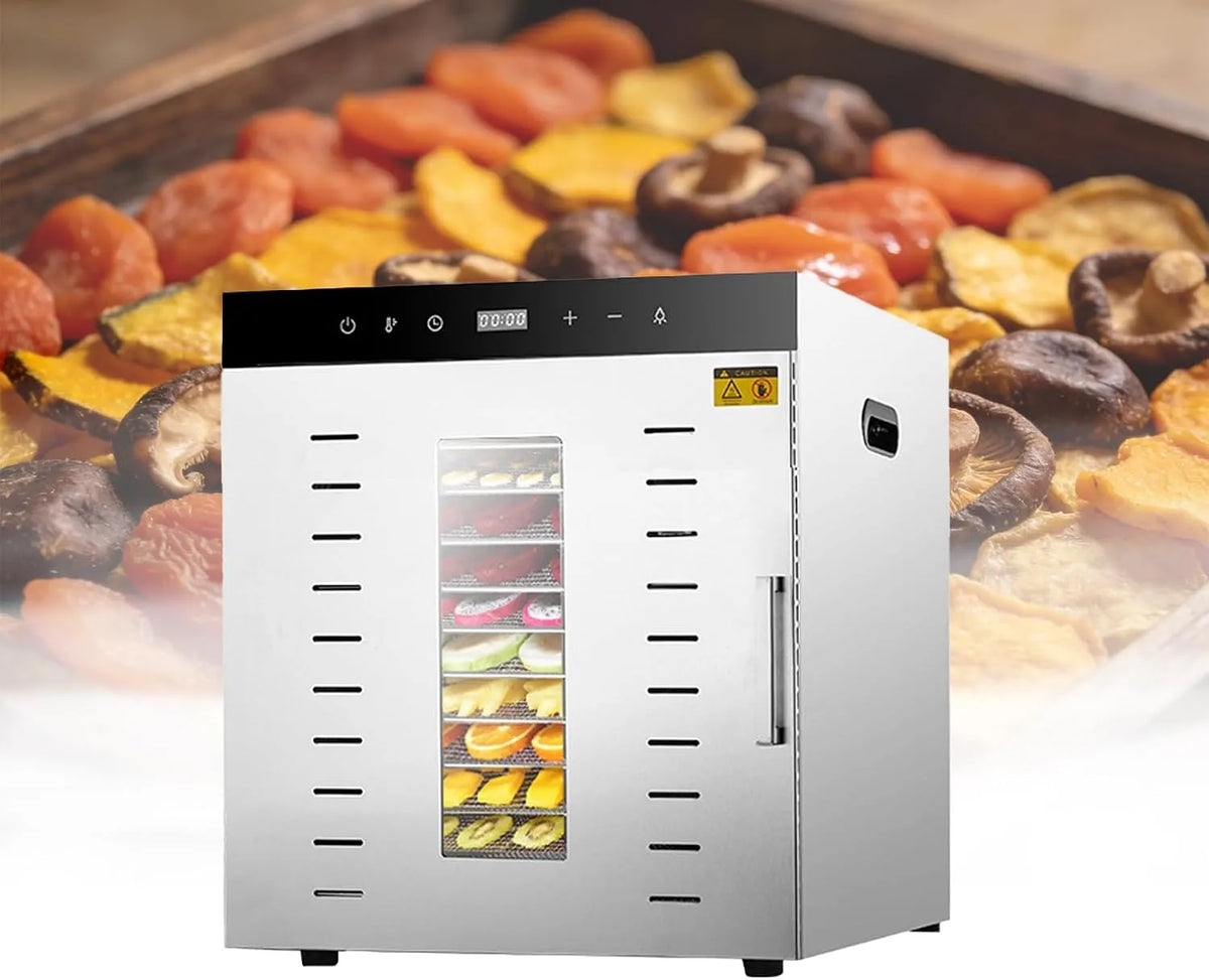 Droger met 72 L, 30 °C, 90 °C, 30 minuten, 24 uur, 45 dB, timer en regelbare thermostaat