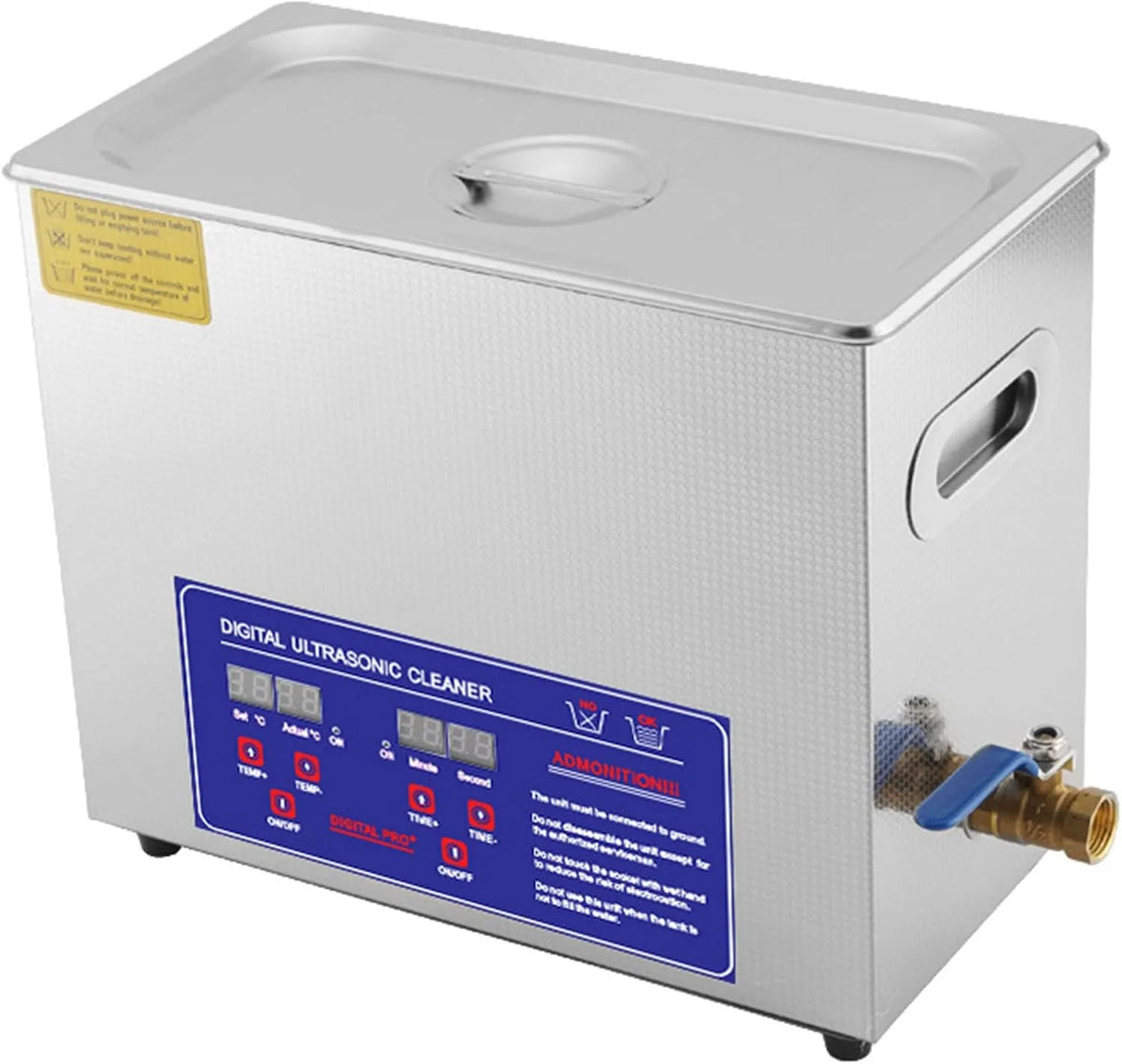 Ultrasoonreiniger, 6l, timer, 180 W verwarmingsvermogen commerciële sonische reiniger, professionele ultrasone onderdelen reiniger