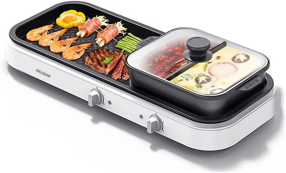 Barbecue, formaat : Large, barbecue Hot-pot barbecue Color : wit