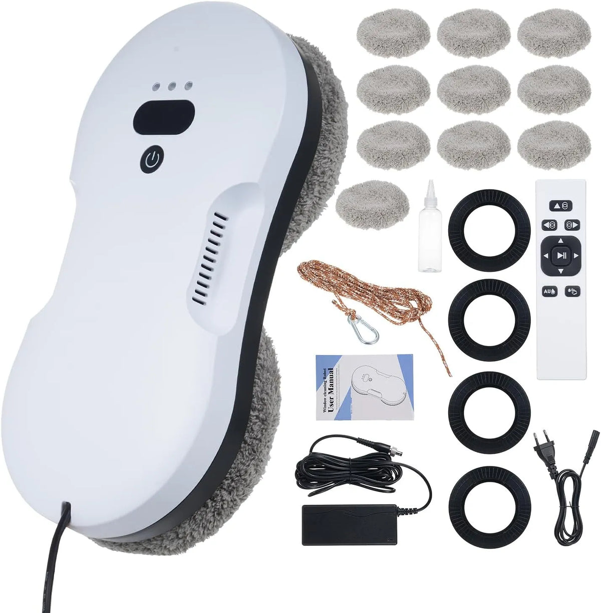 Raamreinigingsrobot met 2800 Pa, 29,5 x 14,5 x 6,2 cm en afstandsbediening