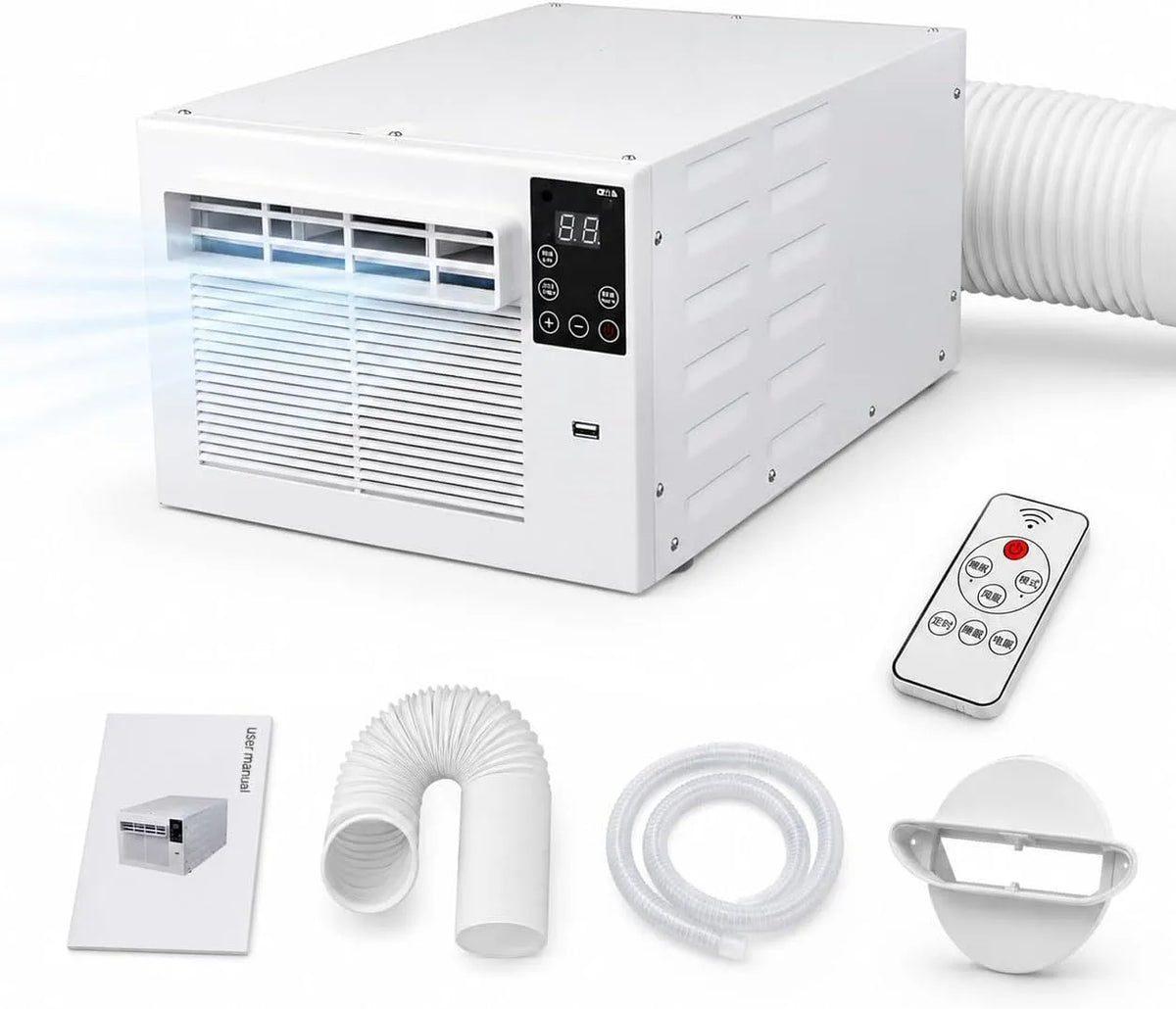 Mobiele airconditioner met 750 W, 4 m2, 45 dB, timer, 460 x 285 x 230 mm, 280 W, 16-32 °C en 24-35 dB