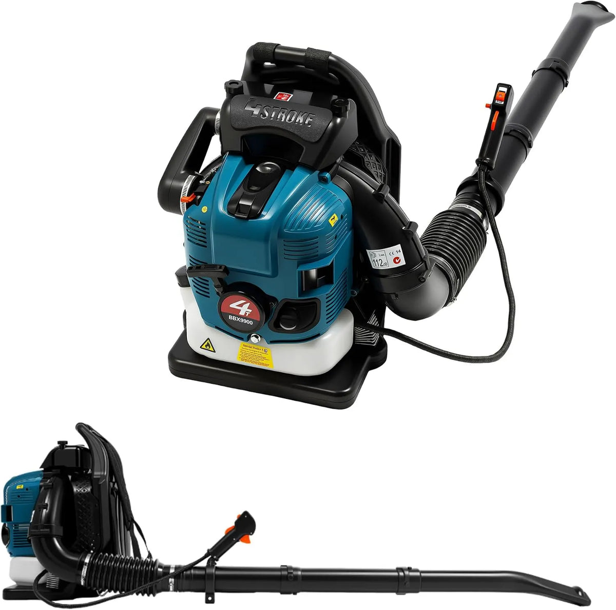 Bladblazer, 2,6 kW, 112 dB, blauw, gazonreiniging, zand- en grindreiniging