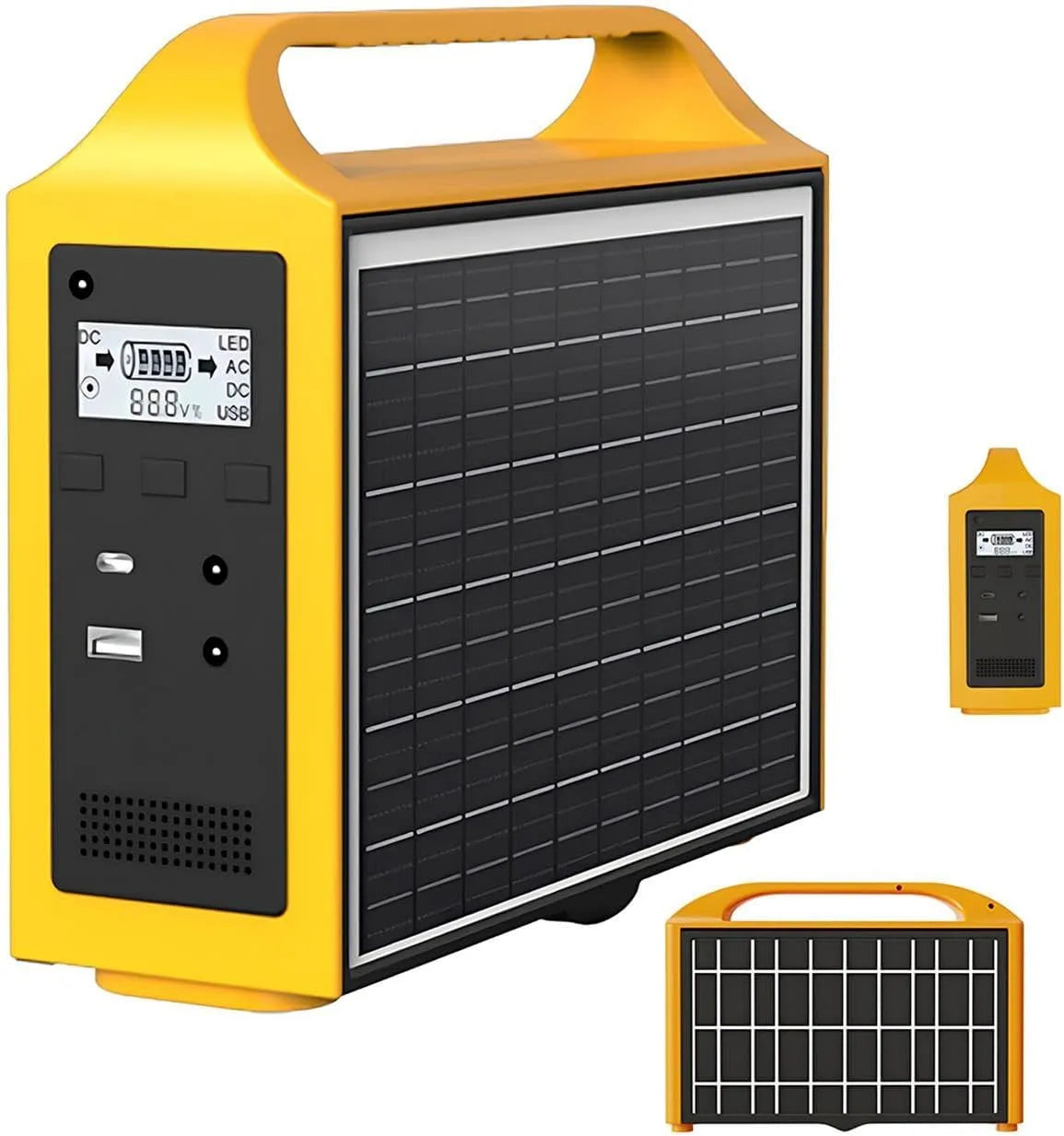 Zonnepaneel met 200 W, 240Wh en voor bouwplaats en werkplaats