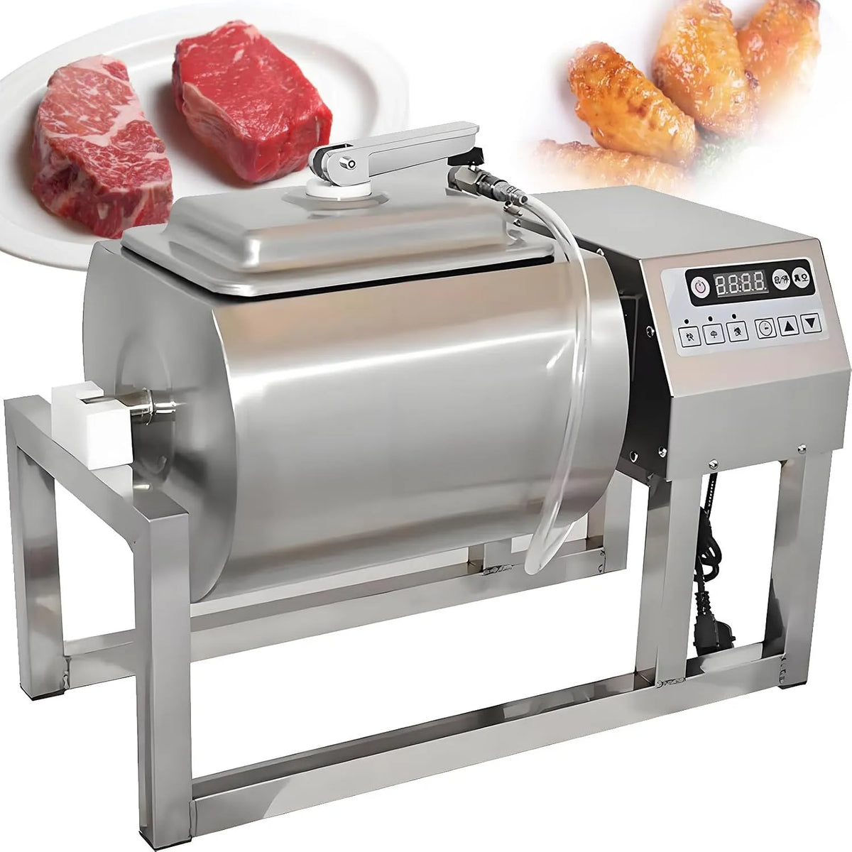 Machine, varkensvlees en biefstuk, Vacuüm marineermachine, ideaal voor thuis- en commercieel gebruik.