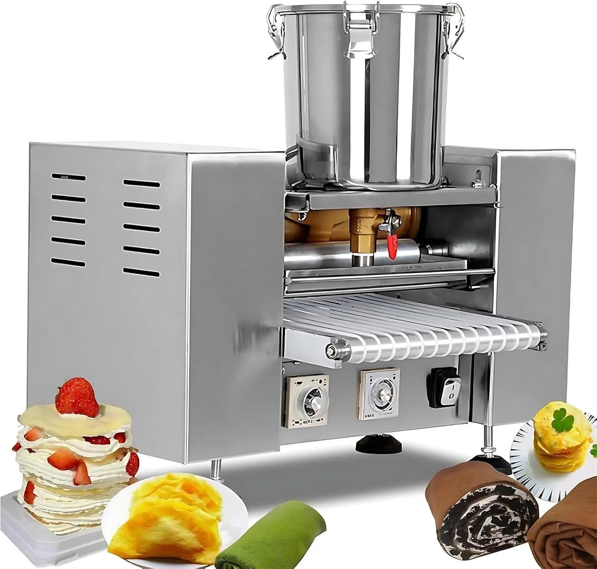 Machine met 50 x 35 x 35 cm, 2200 W, 0,4-1,2 mm, 150-200 °C, 0-60 seconden, 150 °C en regelbare thermostaat