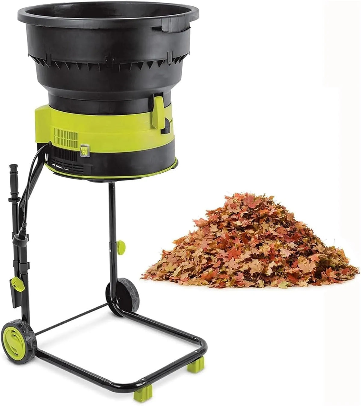 Bladloze tuinbladhakselaar met 2500 W, 19 inch, 54 cm, 49,3 cm, 32 cm, 0,25 cm, 208 l en geluidsarme werking