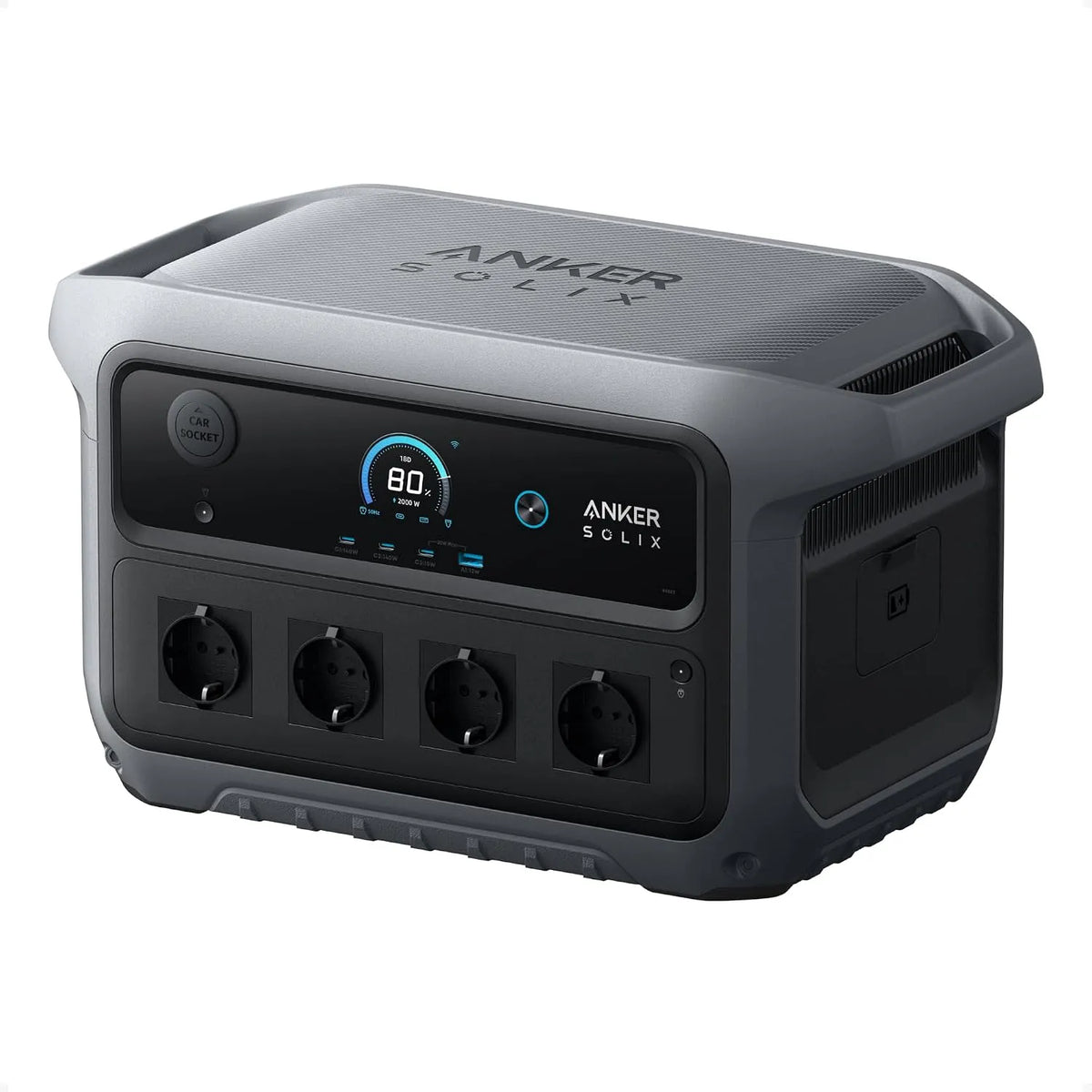 Draagbaar powerstation, C2000, LiFePO4-batterij, 2.400 W, 4.000 W, 2.048 Wh