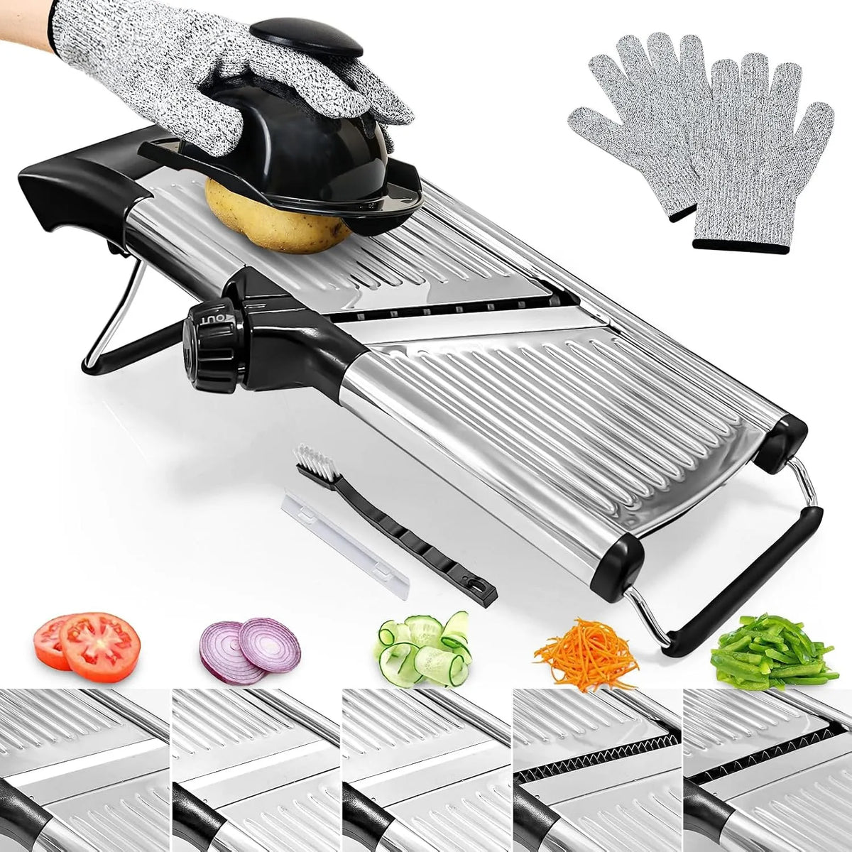 Snijder, Mandoline Voedsel Snijmachine voor Keuken, Groentesnijder