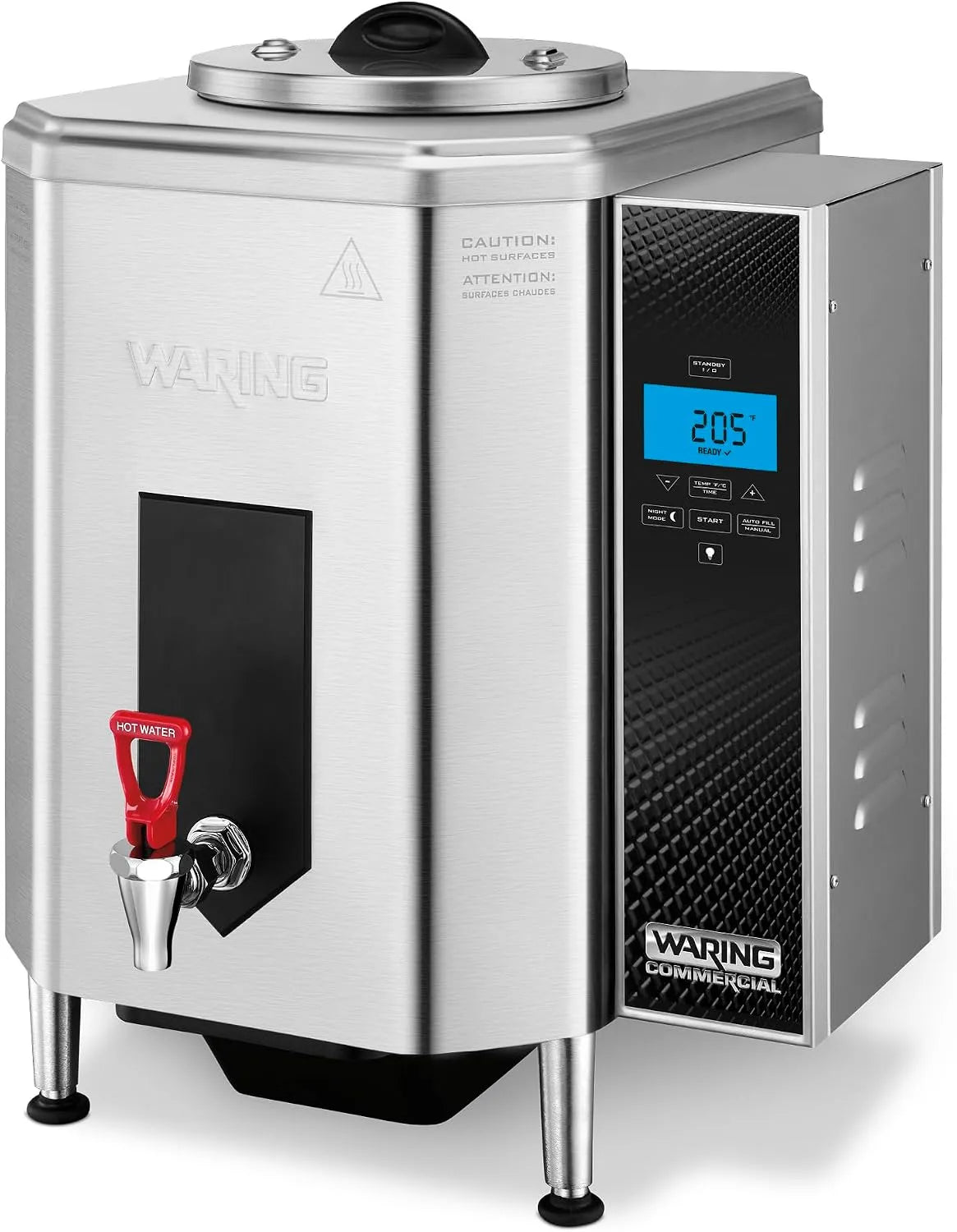 Waterdispenser WWB10G met 120V, 1800 W, 65,6 °C, 96,1 °C, digitaal display en regelbare thermostaat