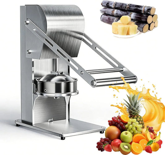 Handmatige roestvrijstalen commerciële sapcentrifuge met afneembare basis voor suikerriet met 3 seconden, waterreservoir, RVS en aluminium