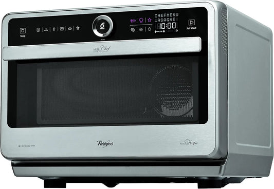 Whirlpool Magnetron jt479ix met 33 L, 1000 W, 487 mm, 541 mm, 377 mm, zwart en zilver