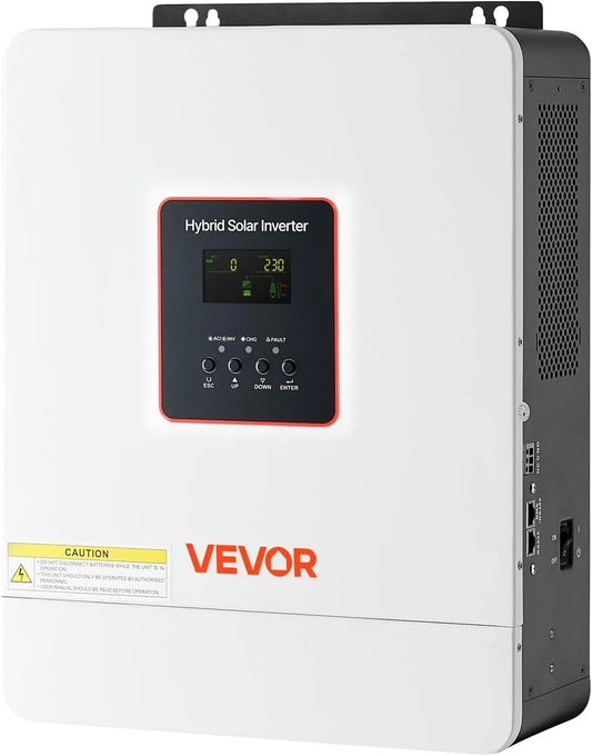 Spanningsomvormer met 4000 W, 24 V, 230 V, 120 A, wifi en zonne-energie