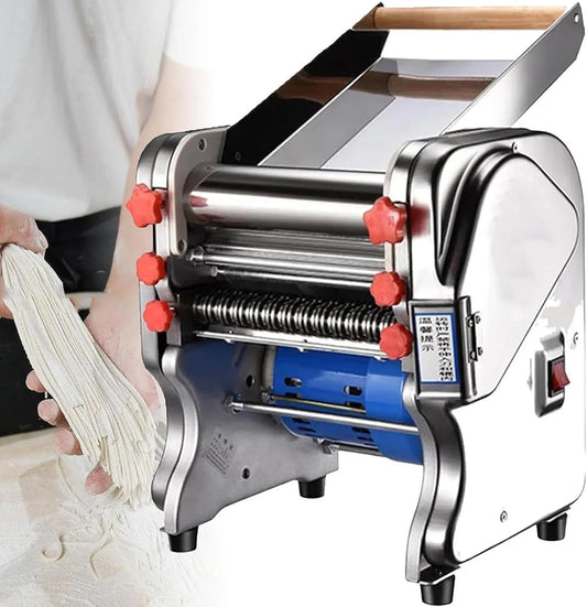 Elektrische pastamachine, 550 W, 220V, 20.3KG, Commerciële Elektrische Noedelpers RVS Deegrol &