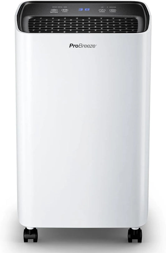 Luchtontvochtiger met 6L, 2L, 3 Standen, Timer, 39dB, digitaal display, waterreservoir en geluidsarme werking