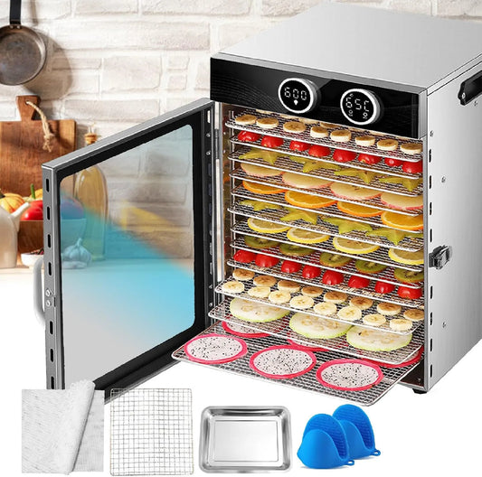 Ventilator, 1200 W snel droogmachine, maximale temperatuur van 90 °C en 24 uur timer, met 12 droogvellen + 2 lekbakken + handschoenen