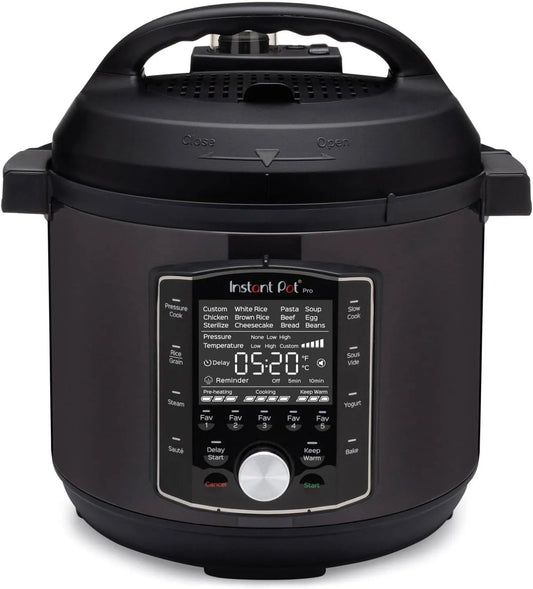 Instant Pot Duo Plus Multi-Cooker 9in1, zwart Stainles Steel 5.7 Litres met RVS, accessoires inbegrepen en zwart