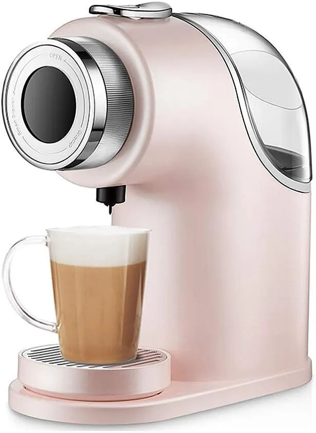 Espressomachine, Automatische Koffiemachine Sojamelk Melk Thee Machine-Wit, Roze The New