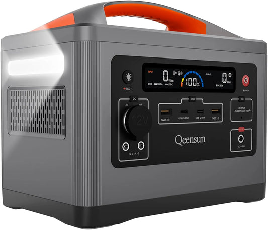 Draagbaar powerstation, 537,6 Wh, 700 W, LiFePO4-batterij