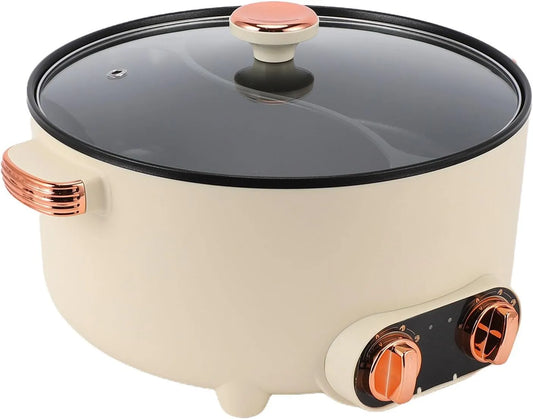 37 x 31,5 x 16cm, Fdit Elektrische Hotpot met Dubbele Smaak Veelzijdig Fornuis met Hoge Capaciteit voor Thuisgebruik Stevig Plastic 37x31,5x16cm