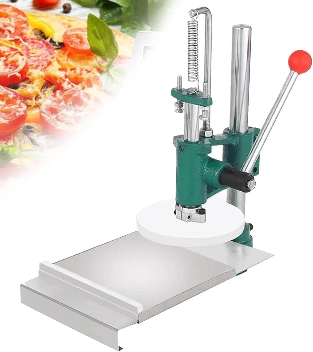 Handmatige pers machine, deeg handmatige pers machine,16cm, De machine van de pizzadeegpers