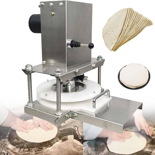 Deegdeegpers die machine, 8,6 inch, voor pizza, Commerciële elektrische pizzadeegpersmachine
