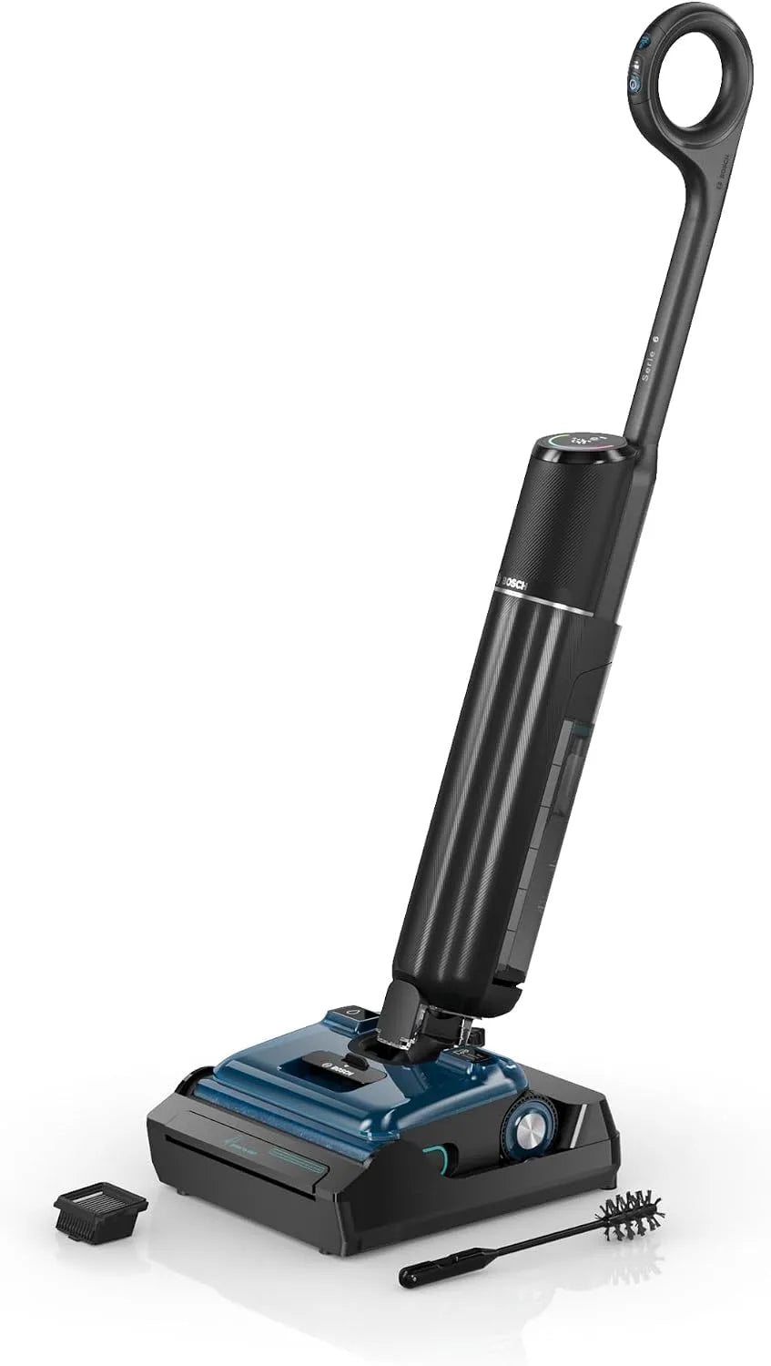 Vloerreiniger, snoerloze vloerreiniger, nat en droog, OneFlow, zwart, Bosch BHF61BS