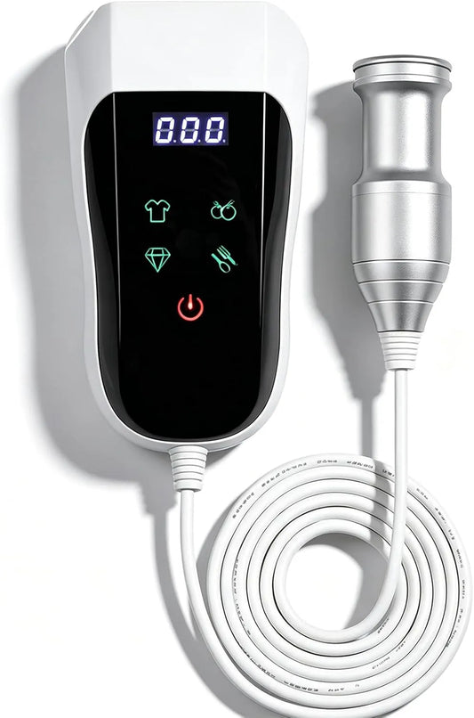 Ultrasoonreiniger met timer, aanraakbediening en aluminium, frequentie van 60 kHz