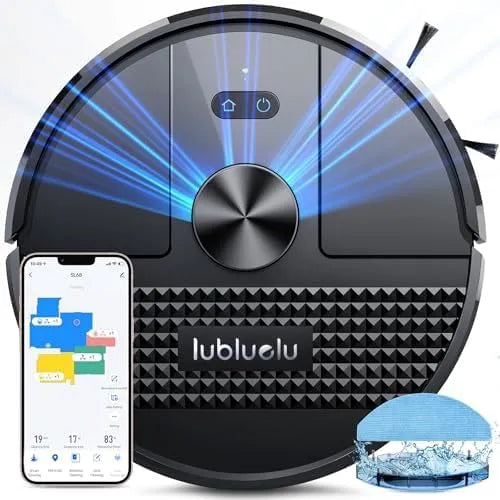 Robotstofzuiger, 4500Pa, 54 dB Stofzuigrobot met Anti-Sifontechnologie, 150 Min Looptijd, 24 No-Go Zones SL68, APP-Besturing