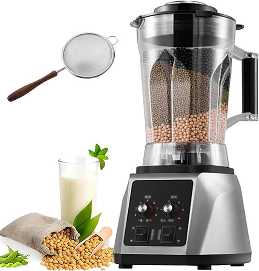 Blender, 2200 W, 6L, geluidsarm notenprocessor met auto schoon en 8-blade, smoothie-machine voor thuis zakelijk gebruik