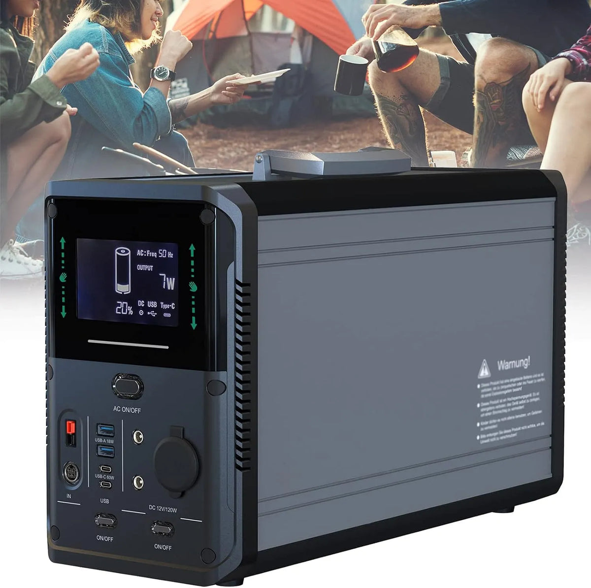 Draagbaar powerstation, xAC220V, 48Ah, 50Hz, 1500 W, Wij zetten ons in om schone