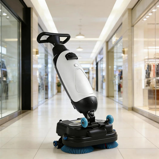Vloerreiniger, reinigingsbreedte 17 inch, 360 graden draaibaar, looptijd van 90 minuten voor commerciële ruimtes, Automatische vloerreiniger