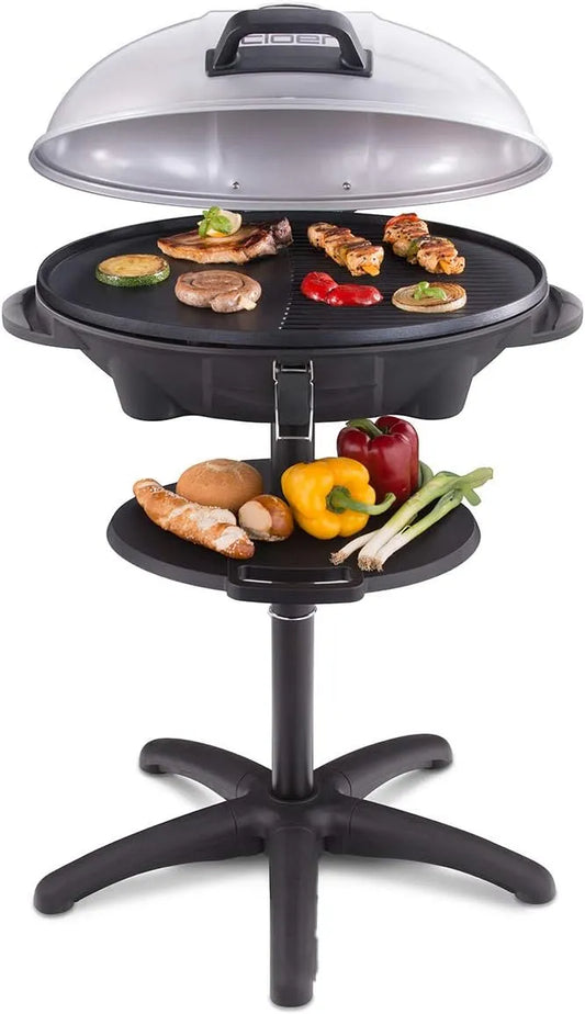 Barbecue met 38,5 x 52,5 cm, 53 x 39 cm en regelbare thermostaat