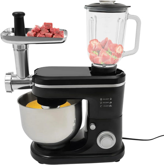 Keukenmachine met 700 W, 1,5 l, 6 l, 3-in-1, 21,56 inch en RVS
