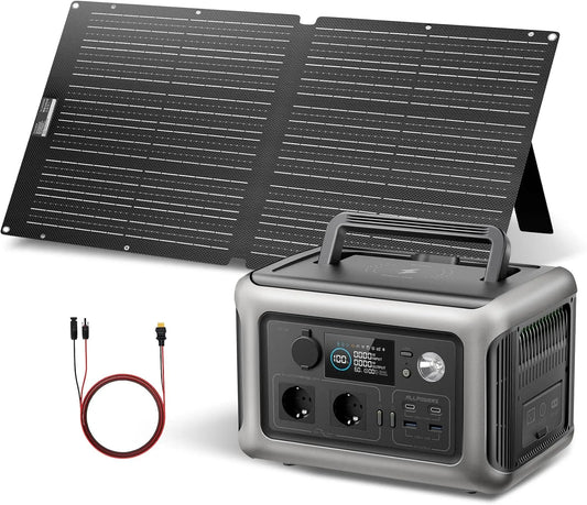 Generator, ALLPOWERS R600 zonne- R600 LiFePO4, ALLPOWERS R600 zonne-generator met zonnepaneel, 299 Wh LiFePO4, 100 W