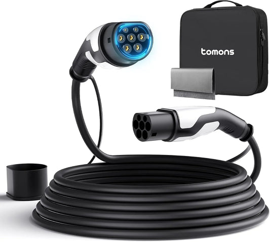 11 kW, 16 A, tomons Oplaadkabel type 2, 10 m, elektrische auto type 2 voor EV/PHEV, type 2 naar type 2 EV
