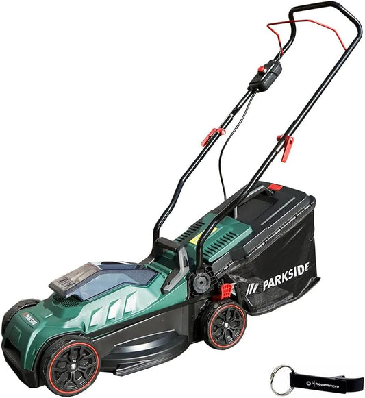 Grasmaaier, HEADNMORE Bundle - Parkside 20V accu, grasmaaier PRMA 20 + HEADNMORE sleutelhanger