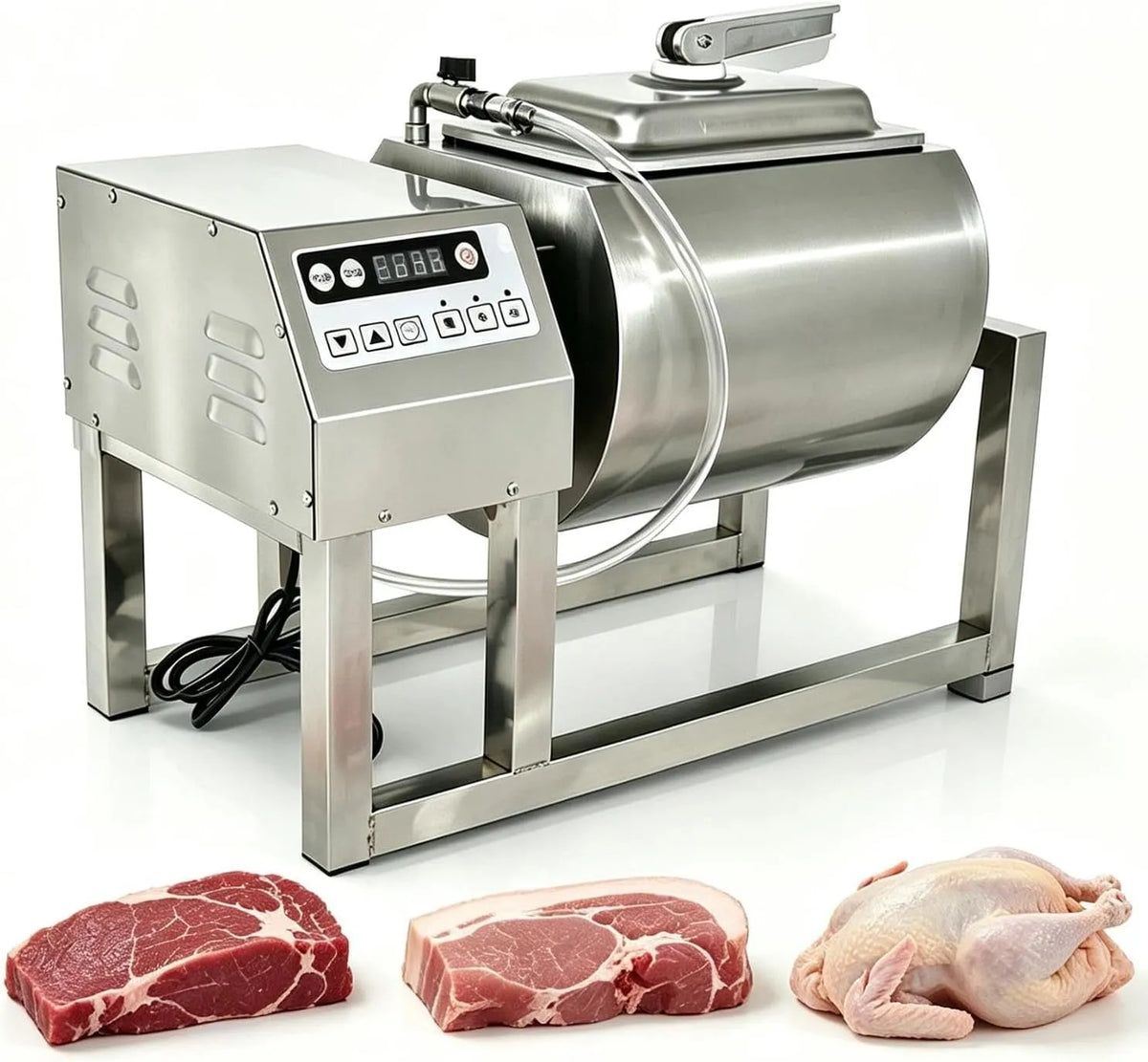 Machine met 60 x 30 x 48 cm, 33 x 30 x 22,5 cm, 18L, 100 W, 110-220V, 3 standen en RVS