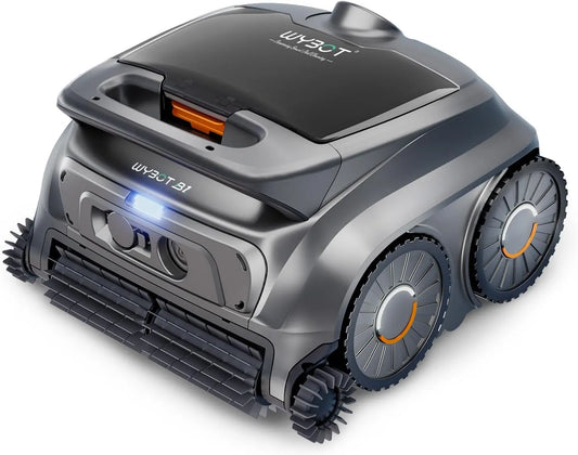 Zwembad B1 met 100 minuten, 1,5 uur, Intelligente navigatie, app-bediening, grijs en oranje