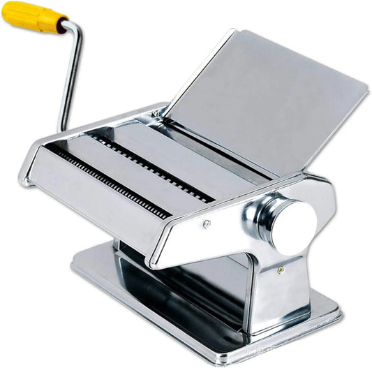 Elektrische pastamachine, 21,5 x 19,5 x 14,5 cm, zilver, lasagne of snacks