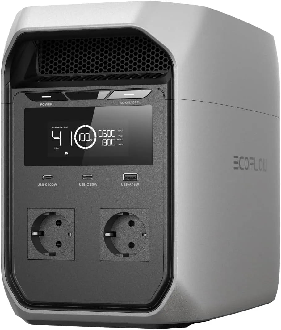 Draagbaar powerstation, LiFePO4-batterij, 1024 Wh, 1800 W, 3600 W, 100 W, 1 uur, USB