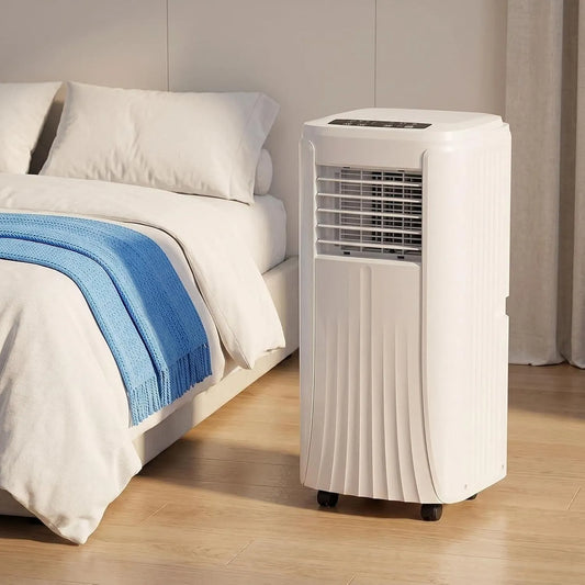 Mobiele airconditioner en Ventilator, 10000 BTU, Slimme AC-eenheid met Ventilator en Luchtontvochtiger, geluidsarm Koeling voor Slaapkamers
