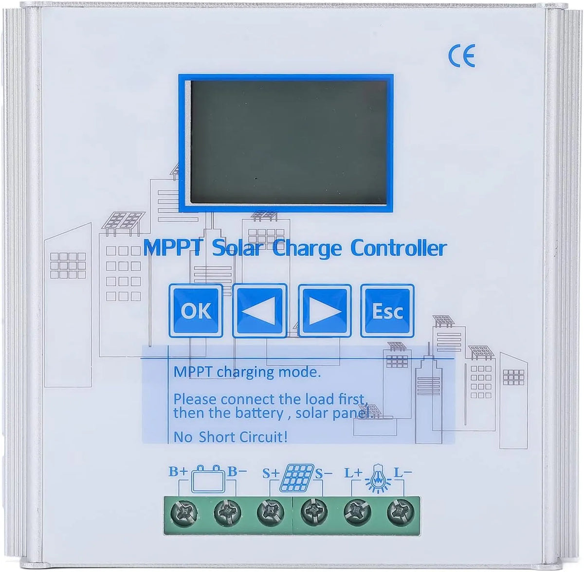 MPPT-zonnecontroller 30A MPPT-zonnecontroller 24V 48V Automatische Zonnepaneelregelaar voor zuurgel- en Lithiumbatterijen met 30A, zonne-energie