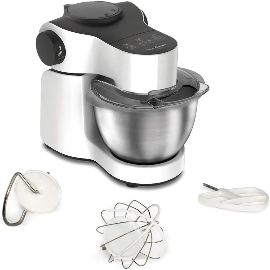 Keukenmachine QA310110 met 4 l, 1000 W en RVS, kom van RVS, vermogen 1000 W