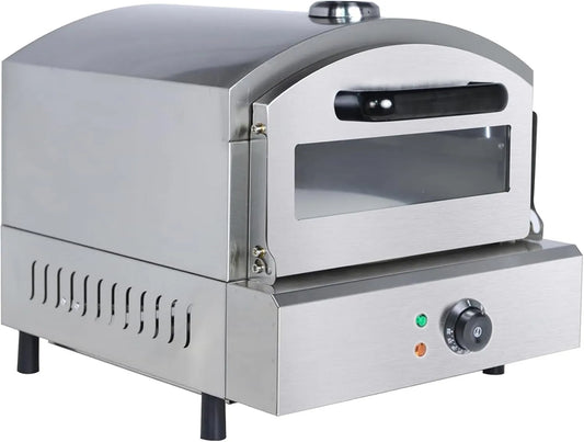 Broodrooster, 50-350°C, dubbellaags roestvrijstalen broodrooster, elektrische pizza-oven, voor restaurantfeestjes thuis