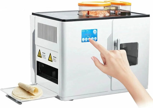 Pancake Maken Machine, 4 Programma's, 20pcs/time Elektrische Tortilla Pancake Maken Machine, 1-1.5mm Dikte Aanpassing, Voor Keuken, Eetkamer