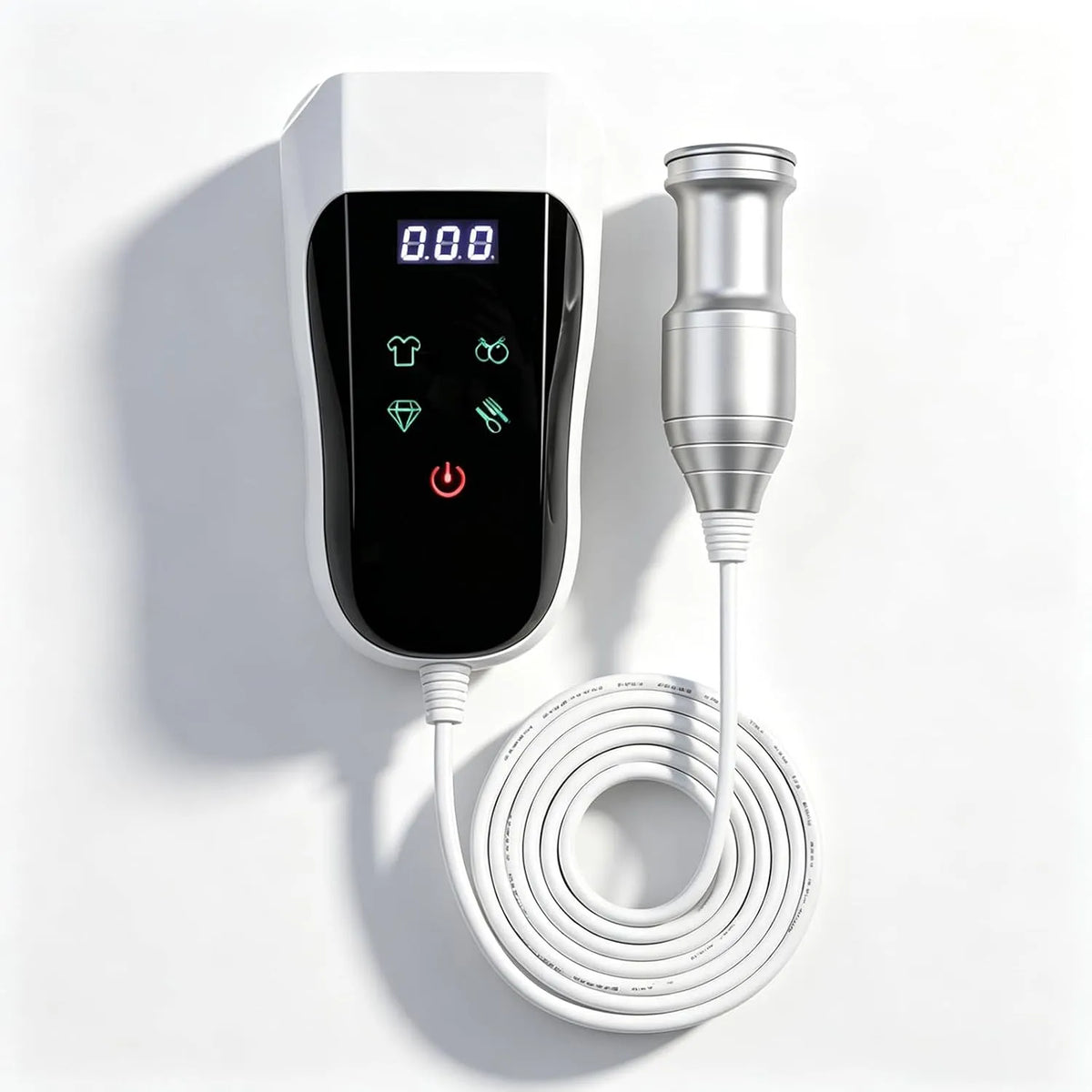 Ultrasoonreiniger, automatische timer, mini-dompelbare ultrasone reiniger, zeevruchten, echte 60kHz ultrasone reinigingsstaf voor glazen, fruit