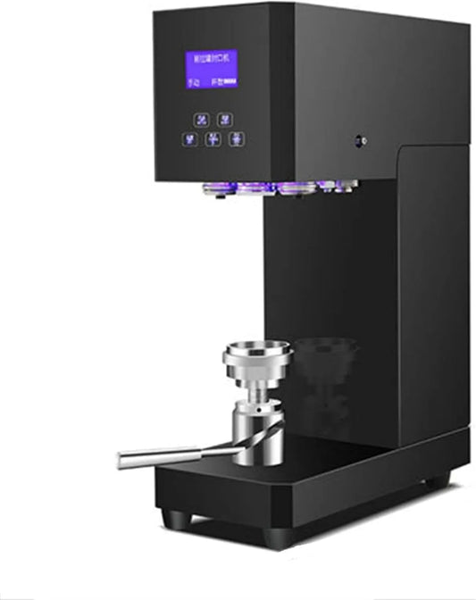 Machine, 5,5 cm kaliber roestvrijstalen bekerhouder en randafdichtingsrol, kan sluitmachine voor melkthee/koffie/dessertwinkel