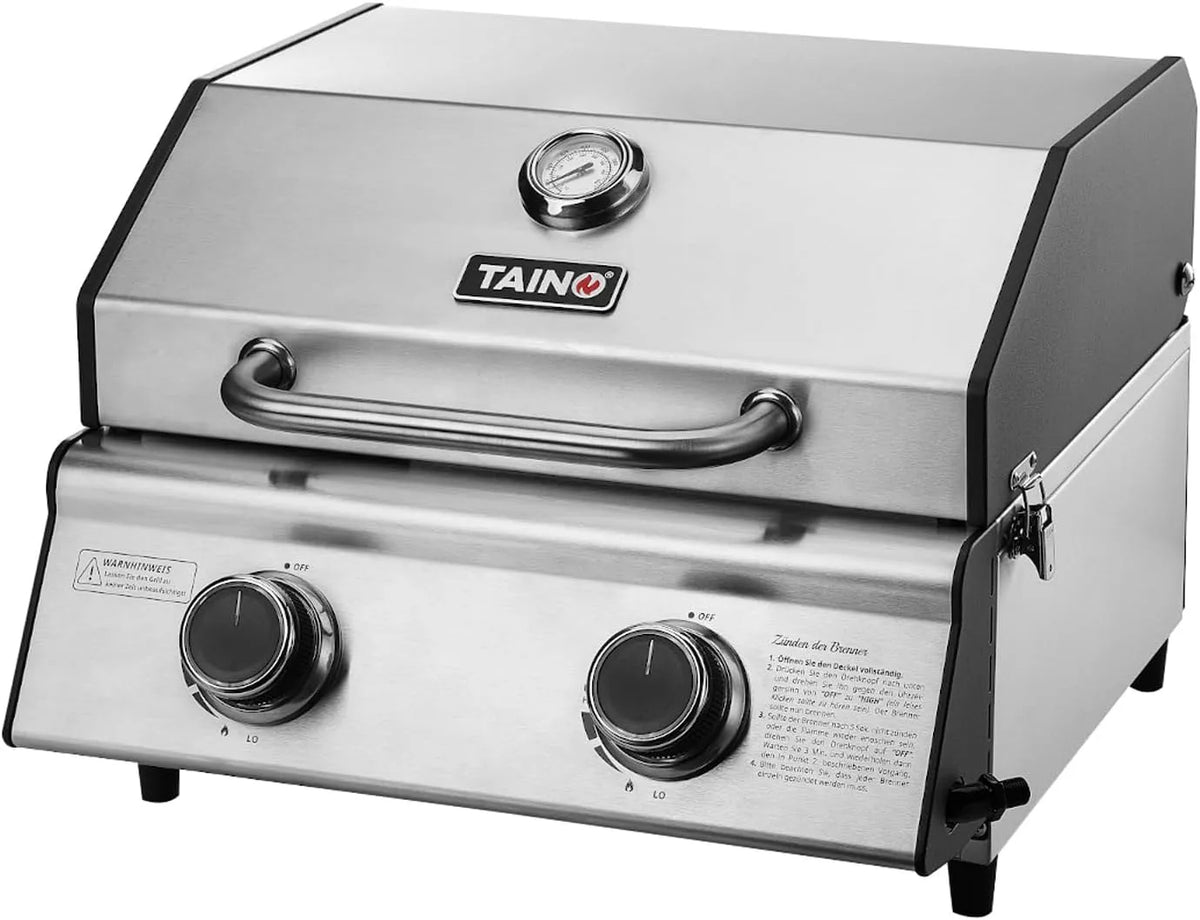 Barbecue met 45,5 x 45,5 x 34,5 cm, 39 x 33 cm, 4,4 kW, 2,2 kW en RVS